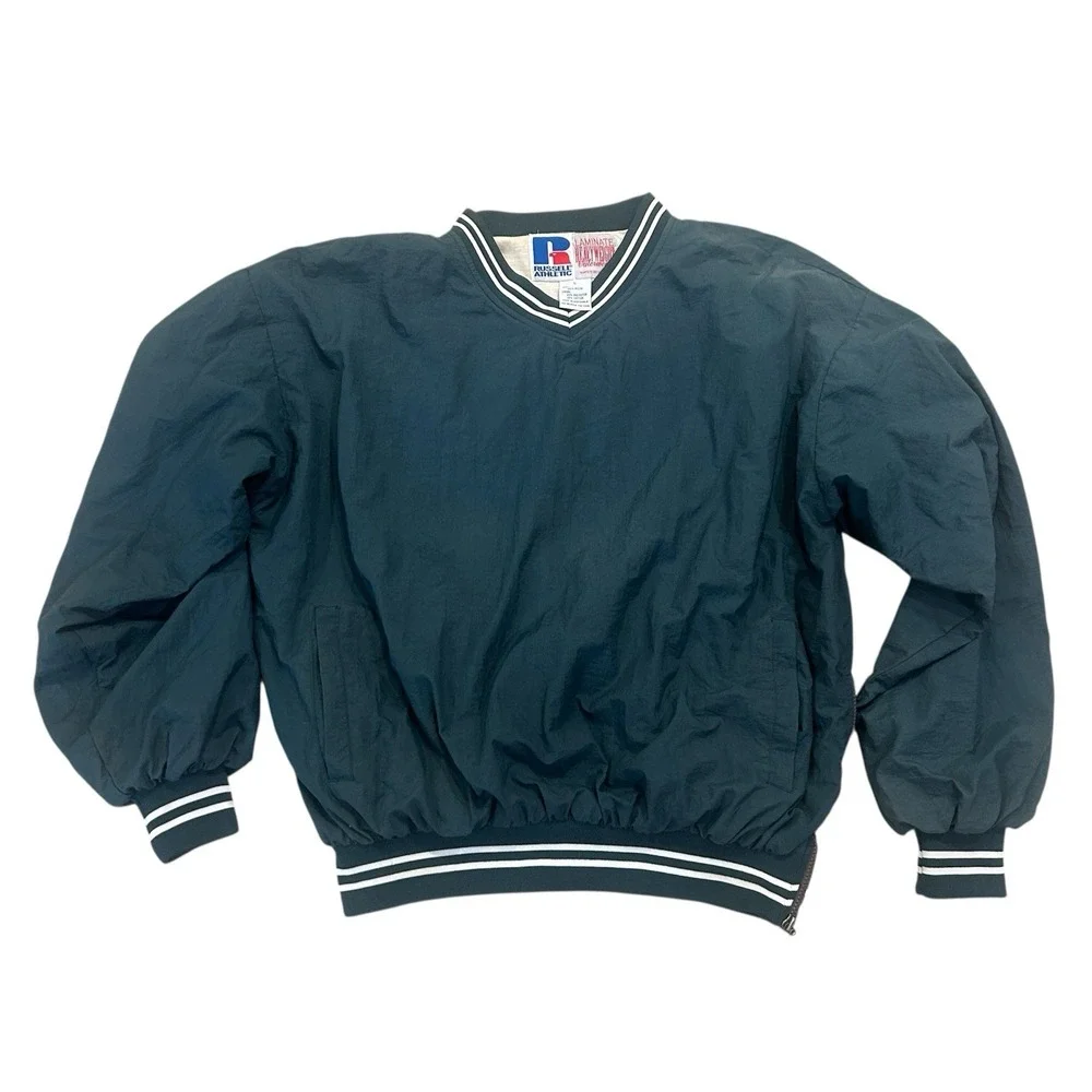 VTG 90s Russel Athletic Jacket Men's Large Laminate Water Resistant Windbreaker